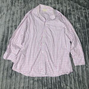 Tommy Bahama Pink and White Button Up Shirt